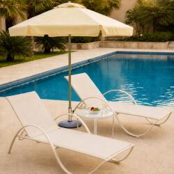 Honduras Sunbed Beige Poolside Terrace Aletraris Furniture Cyprus