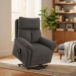 Rekatol 1 Seater Sofa Recliner Charcoal Grey Living Room Aletraris Furniture Cyprus