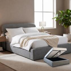 Vierona Queen Storage Bed Grey Upholstered Bedroom Aletraris Furniture Cyprus